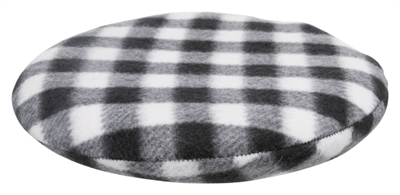 TRIXIE Warmtekussen voor magnetron 8 uur warmte - Afneembare wasbare fleecehoes - Zwart-wit geruit - 26 cm