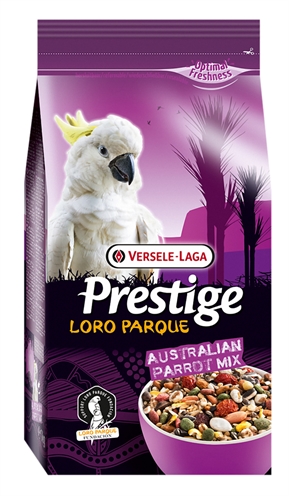 VERSELE-LAGA Papegaaienvoer PRESTIGE PREMIUM AUSTRALISCHE PAPEGAAI Complete zaadmengeling, VAM-korrels & oesterschelpen - Naturel - 1 kg
