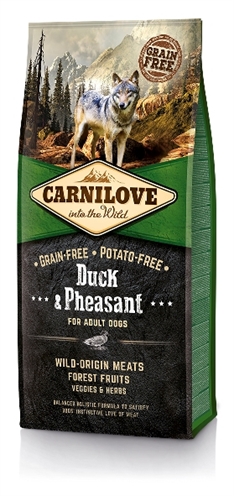 Carnilove Duck/Pheasant Adult hondenvoer droog 12 kg