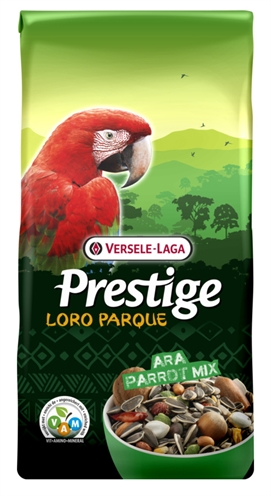 VERSELE-LAGA Papegaaienvoer PRESTIGE Ara Parrot Mix Volledig zadenmengeling met VAM-korrels, oesterschelpen - 15 kg