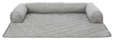 TRIXIE Sofa Mand Nero hondenbed & meubelbeschermer met rug- en zijleuningen, afneembare hoes - Grijs - 70x90 cm