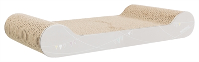 TRIXIE Krabplank Junior karton met catnip, beschermt meubels - lichtgrijs - 38x18x6 cm