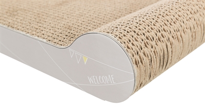TRIXIE Krabplank Junior karton met catnip, beschermt meubels - lichtgrijs - 38x18x6 cm