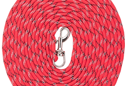 TRIXIE Hondenriem Junior Sleeplijn Extra licht, rond nylon, reflecterend - Rood - 4 mm x 4 m XXS-XS