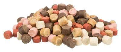 TRIXIE Junior Soft Snack Dots Omega-3 | Zachte beloning voor jonge honden met kip & zalm, omega-3/6 - 140 g