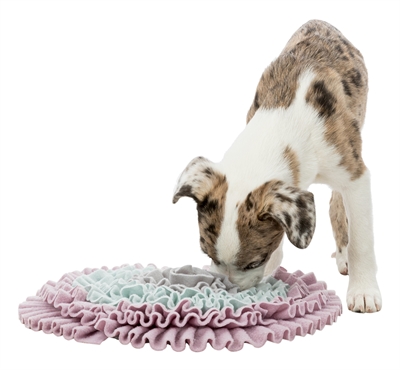 TRIXIE JUNIOR SNUFFELMAT ZACHT ROZE / MINTGROEN / GRIJS