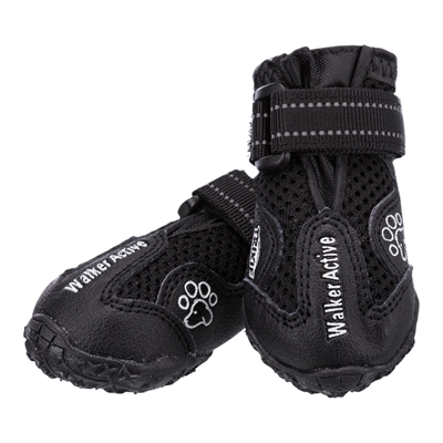 TRIXIE Pootbescherming Walker Active Slipvaste zool & ademend mesh, all-season bescherming - Zwart - L-XL, 2 st