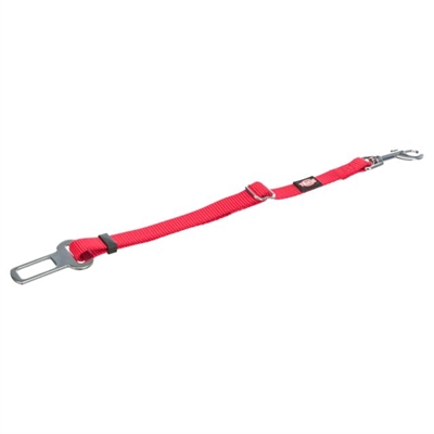 TRIXIE Kattentuig Voor in de Auto Klikbare veiligheidsgordel traploos verstelbaar verstelbare nek- & buikgordel - Rood - 20-50x1,5 cm