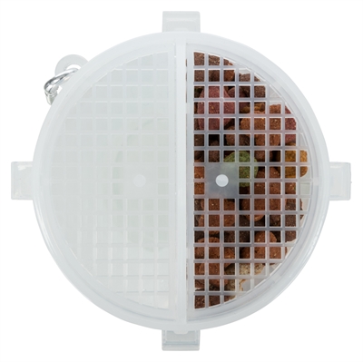 TRIXIE Water- & voerfles Reisbakmodel Gescheiden kamers en siliconen uitvouwbak met karabijnhaak - Transparant - 2x350 ml 11x11x