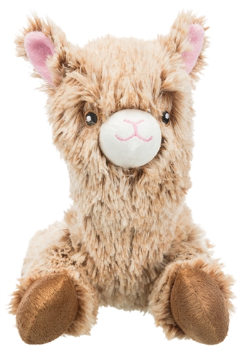 TRIXIE Hondenknuffel Pluche Alpaca Zacht pluche, zonder geluid, lange ledematen - Naturel - 22 cm
