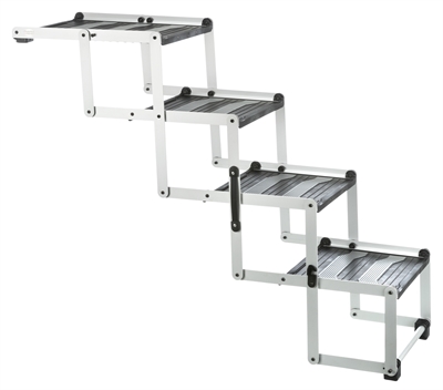 TRIXIE VOUWTRAP 4-DELIG ALUMINIUM / KUNSTSTOF / TPR TOT 75 KG