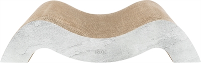 TRIXIE Krabmat Karton XXL Golf - Extra stevig, met catnip, ook ligplaats - Grijs - 64x37x11 cm