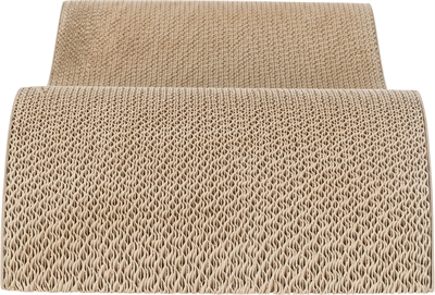 TRIXIE Krabmat Karton XXL Golf - Extra stevig, met catnip, ook ligplaats - Grijs - 64x37x11 cm