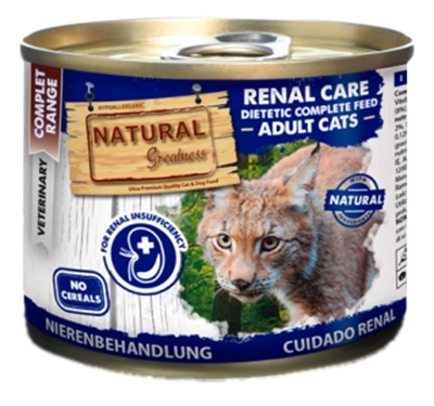 NATURAL GREATNESS Cat Renal Care Dietetic Adult - nierdieet laag eiwit & fosfor - graanvrij - 200 g