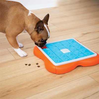 NINA OTTOSSON Hondenspel Challenge Slider Schuifpuzzel voor mentale & fysieke stimulatie - Oranje/Blauw - 38x38x5 cm