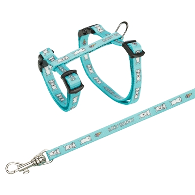 TRIXIE Konijnentuig Baby Bunny Traploos verstelbaar incl 125 cm looplijn - Assorti - 20-33x0,8+125 cm