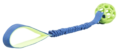 TRIXIE Bungee Tugger met Bal Schokdemper, Handvat, zonder pieper - Assorti - 9x9x48 cm