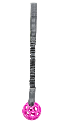 TRIXIE Bungee Tugger met Bal Schokdemper, Handvat, zonder pieper - Assorti - 9x9x48 cm