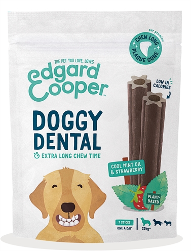 EDGARD & COOPER Dental Sticks Aardbei/Mint Plantaardig Luchtgedroogd Graanvrij - 240 g (L)
