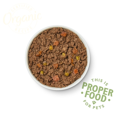 LILY'S KITCHEN Natvoer Dog Organic Lamb Supper Biologisch, 49% vlees Complete maaltijd | 11x150 g