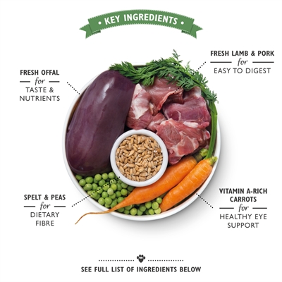 LILY'S KITCHEN Natvoer Dog Organic Lamb Supper Biologisch, 49% vlees Complete maaltijd | 11x150 g