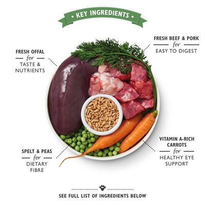 LILY'S KITCHEN Natvoer hond Organic Beef Supper 54% vlees | Biologisch, complete maaltijd - 11x150 g
