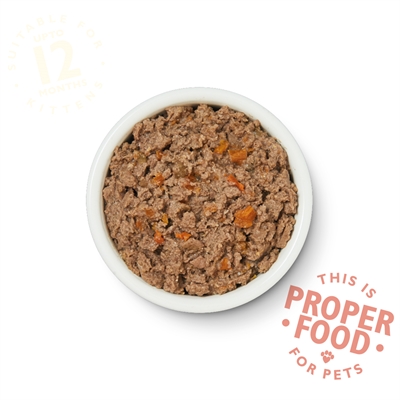 LILY'S KITCHEN Kattenvoer Cat Kitten Smooth Paté Chicken - 65% vers vlees, graanvrij, optimale vochtbalans - Naturel - 19x85 g