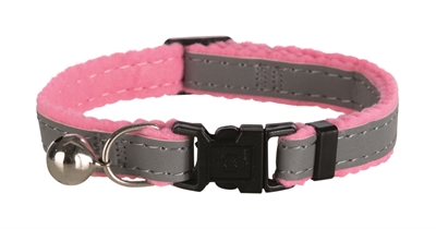 TRIXIE Halsband Kat Reflecterend - Reflecterende lijn, Belletje, Clicksluiting - Assorti - Traploos verstelbaar