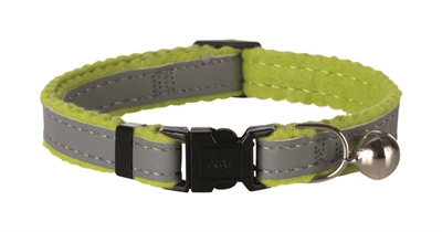 TRIXIE Halsband Kat Reflecterend - Reflecterende lijn, Belletje, Clicksluiting - Assorti - Traploos verstelbaar