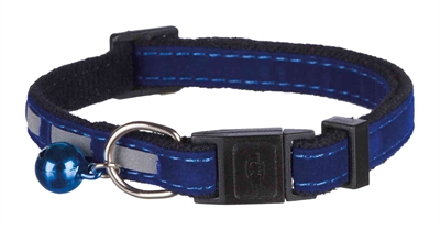 TRIXIE Halsband kat Safer Life Fluweel Reflecterend - Reflecterend, fluweellook, belletje - Assorti - Ver