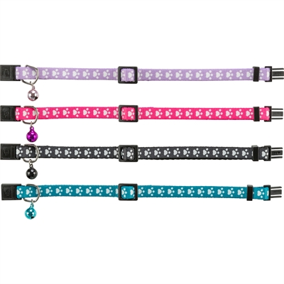 TRIXIE HALSBAND KAT PRINT POOT ELASTISCH ASSORTI