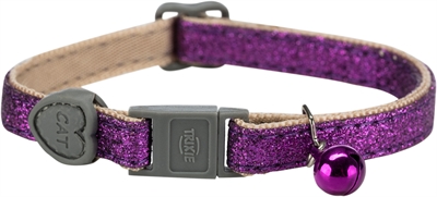 TRIXIE HALSBAND KAT GLITTER MET KUNSTSTOF SLUITING ASSORTI