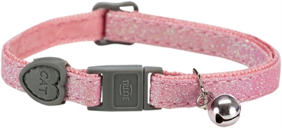 TRIXIE HALSBAND KAT GLITTER MET KUNSTSTOF SLUITING ASSORTI