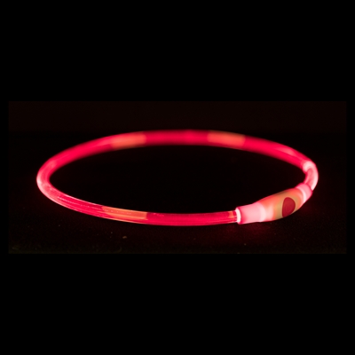 TRIXIE LICHTGEVENDE HALSBAND USB FLASH LIGHT OPLAADBAAR TPU MULTI