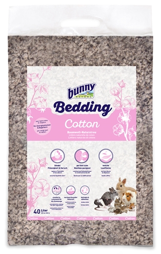 BUNNY NATURE Bodembedekking Bunnybedding Cotton Zeer zacht & stofarm, absorberend - Naturel - 40L
