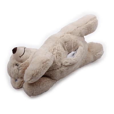 AFP Hondenspeelgoed Little Buddy Warm Bear Verwarmbaar met tourmaline steentjes geruststellend knuffel - Bruin - 36 cm
