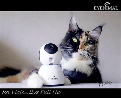 EYENIMAL PET VISION LIVE HD CAMERA MET GELUIDSDETECTIE