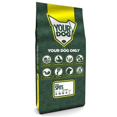YOURDOG Hondenvoer Duitse Spits Volwassen Rijk aan buffel & gevogelte, ondersteunt vacht en darmflora - Naturel - 12 kg
