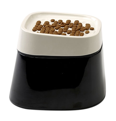 SAVIC ERGO CUBE VOERBAK CREME / ZWART