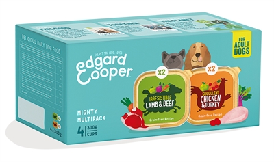 Edgard & Cooper Adult kip & lam hondenvoer nat 4x300 g