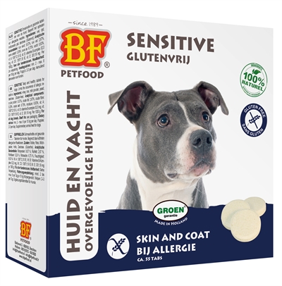 BF PETFOOD Hondensnoepje Sensitive Hypoallergeen - Huid & vacht, met vitaminen - 55 stuks