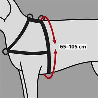 TRIXIE HONDENTUIG TRAININGSTUIG LEAD'N'WALK SOFT ZWART