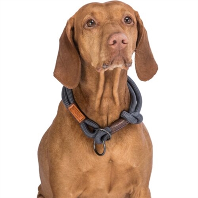 TRIXIE HALSBAND HOND BE NORDIC HALFSLIP DONKERGRIJS / BRUIN