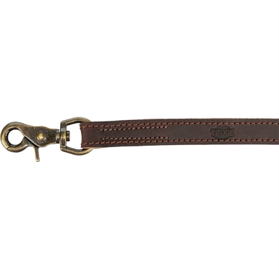 TRIXIE HONDENRIEM RUSTIC VETLEER DONKERBRUIN