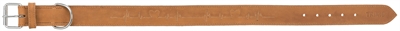 TRIXIE HALSBAND HOND RUSTIC VETLEER HEARTBEAT BRUIN