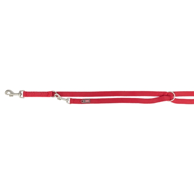 TRIXIE HONDENRIEM PREMIUM VERSTELBAAR TWEELAAGS ROOD