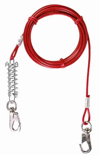 Trixie Longe d'attache laisse pour chien plastique revêtu rouge 500 cm