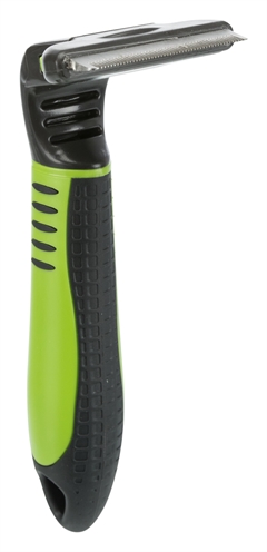 Trixie Carding peigne de toilettage plastique / lame métallique