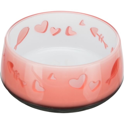 TRIXIE VOERBAK / WATERBAK VIS / HART KUNSTSTOF / RUBBERRING ASSORTI