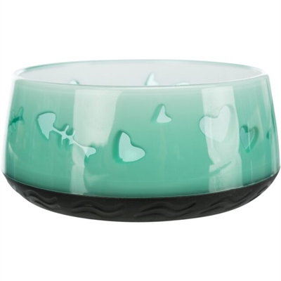 TRIXIE VOERBAK / WATERBAK VIS / HART KUNSTSTOF / RUBBERRING ASSORTI